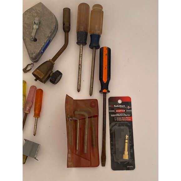 Hand Tools Lot Wrenches Screwdrivers Clamp Radio Shack Adapter USA Made VTG - Picture 3 of 8